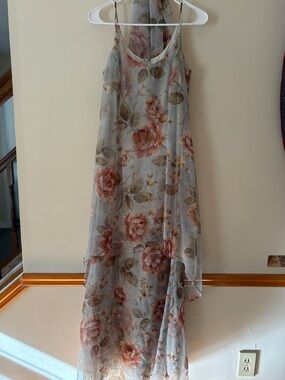 Vintage Scott McClintock Floral Chiffon Slip Dress